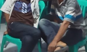 oknum pemukul jurnalis, La pangga bertopi